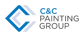 C&C Painting Group logo featuring a stylised blue and grey design, representing a professional painting service for residential and commercial properties in Canberra.