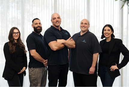 C&C Painting Group team members posing together, showcasing professionalism and commitment to quality painting services in Canberra.