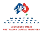 Master Painters Australia logo representing quality painting services in New South Wales and the Australian Capital Territory.
